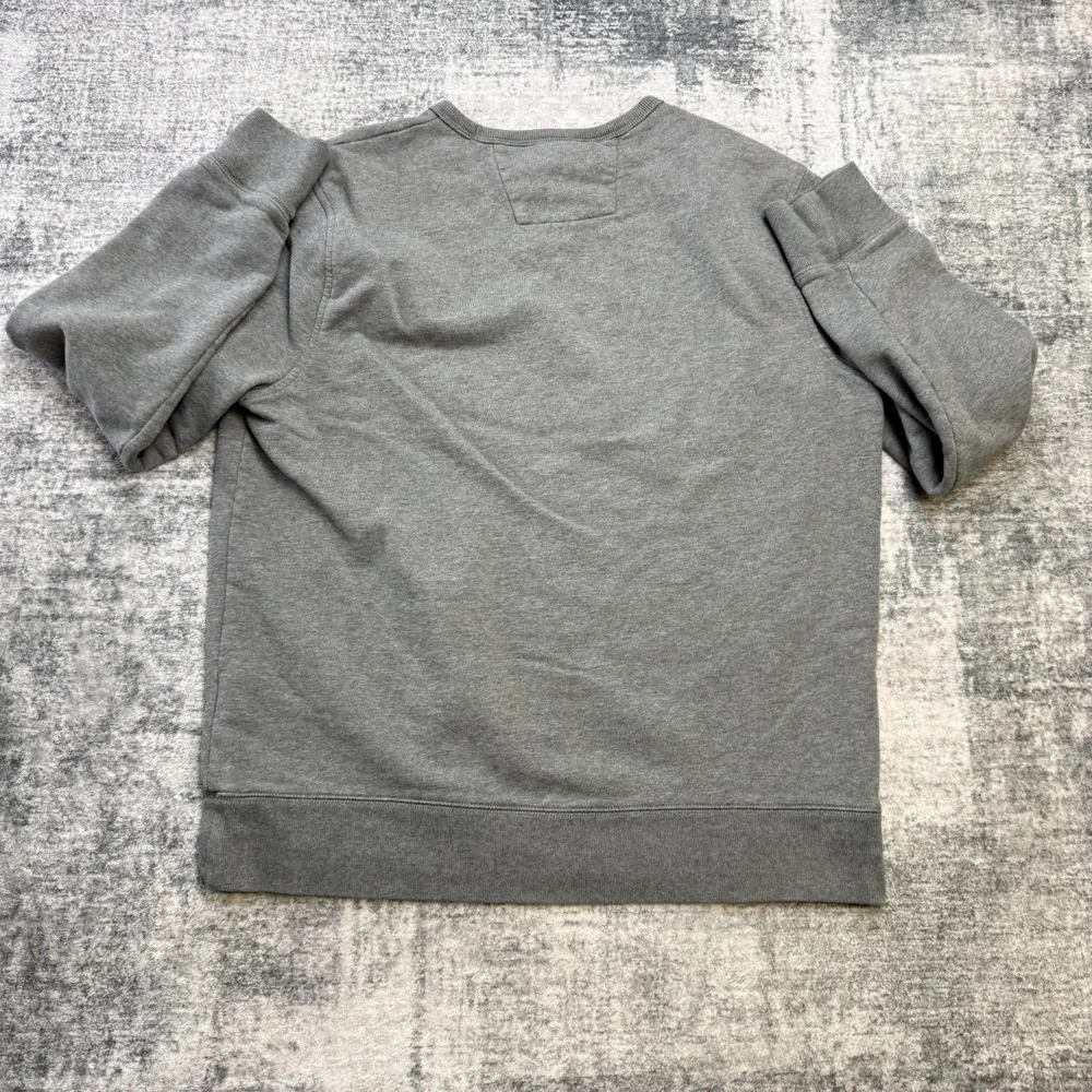 Banana Republic Sweatshirt Mens Large Gray Safari Elephant Heritage Terry Crew